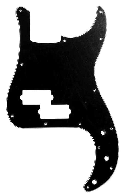Allparts PG-0750 P-Bass Pickguard 3 Ply Black - B/W/B image 1