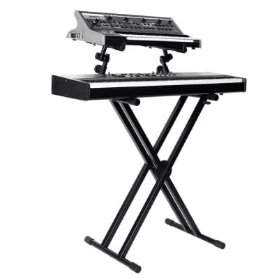 On-Stage Stands KS7292 Double-X Ergo Lok Keyboard Stand with 2nd Tier image 4