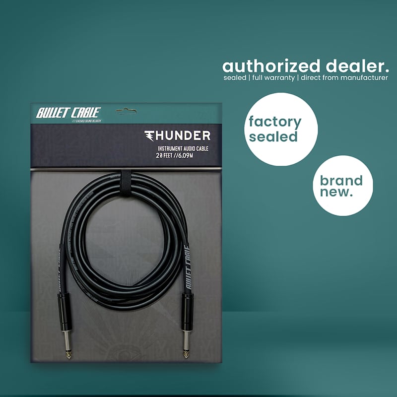 Bullet Cable BC20T Thunder 20' Foot Instrument Reverb Deutschland