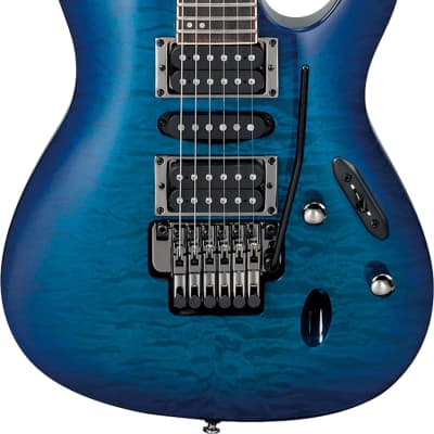 Ibanez S670QM S Standard Series Electric Guitar, Sapphire Blue image 1