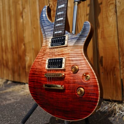 ESP Custom Shop Mystique Custom NT FM Blue Red Fade Burst 6-String Electric Guitar (NOS) w/ Case image 7