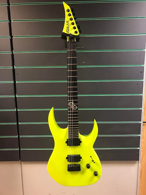 ギター SOLAR GUITARS A2.6LN MOD emg57/66 A2.6LN – Lemon Neon Matte