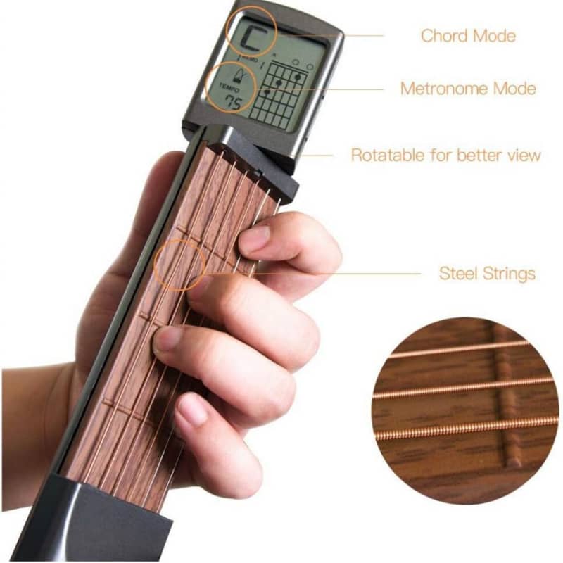 Digital Guitar Chord Trainer Portable 6 Fret Guitar Practice