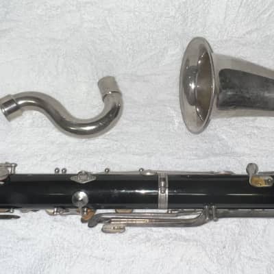 VITO RESO TONE BASS CLARINET ENGRAVED HORN AND CASE #3 image 3