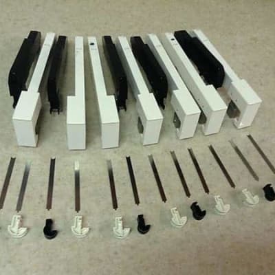 Complete octave key set #2 for Korg T1 keyboard (hammer weighted keys) with pivots & return springs image 1