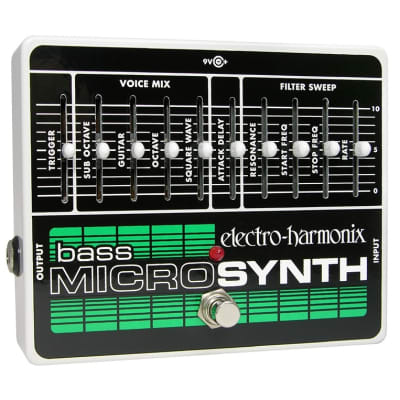 New Electro-Harmonix EHX Bass Microsynth Analog Micro Synthesizer Pedal