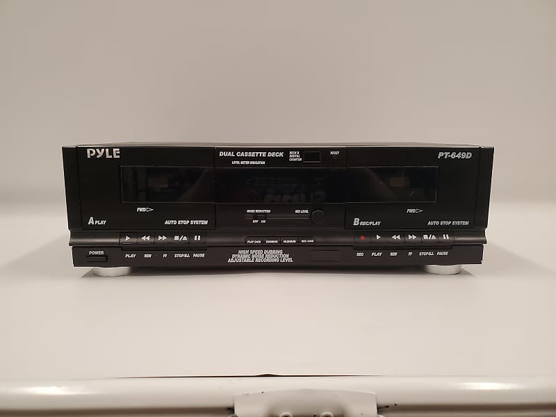 Pyle Dual Cassette Deck Stereo - Excellent Hi-Fi Sound, Compact