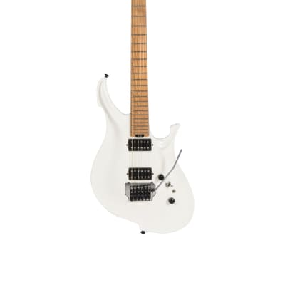 KOLOSS GT5 Aluminum Body Locking Machine Head Electric Guitar + Bag - White Satin for sale