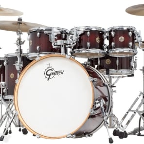 Gretsch Drums Catalina Maple CM1-E826P 7-piece Shell Pack with Snare Drum - Deep Cherry Burst image 2