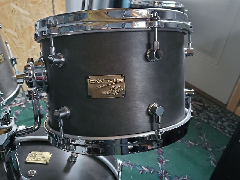 Canopus NV60-M1 Bop Kit with Snare 2021 Charcoal Oil 12/14/18, 6.5x14