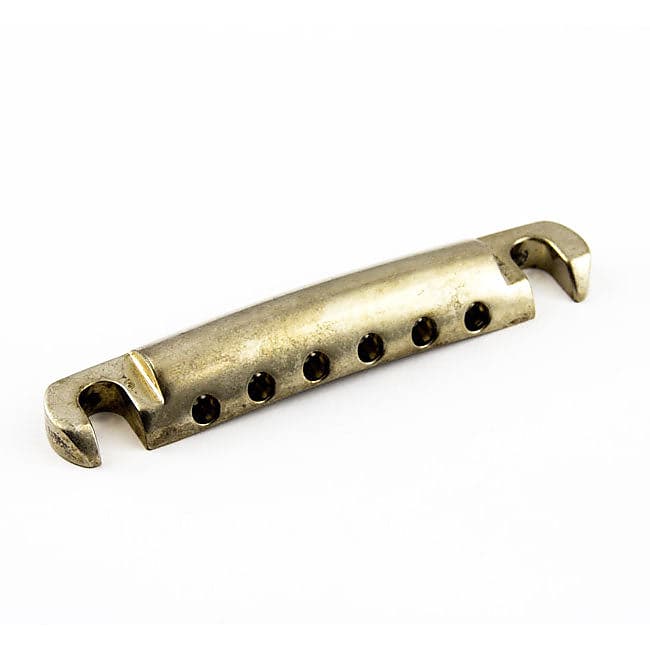 ABM 3020-NA Aged Aluminum Stop Tailpiece Aged Nickel image 1