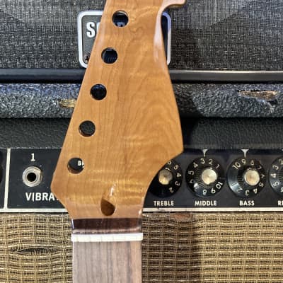 Unknown Replacement Neck S-Style (kind of) Flamed Maple Strat - Vintage Tint Rosewood for sale