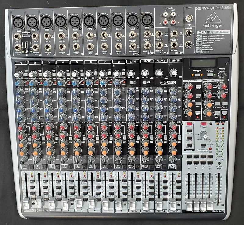 Behringer Xenyx X2442USB 24-Input Mixer with USB and Effects | Reverb
