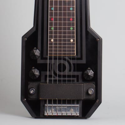 Epiphone  Electar Model M 7-string Lap Steel Electric Guitar (1938), ser. #1668, original tweed hard shell case. image 3