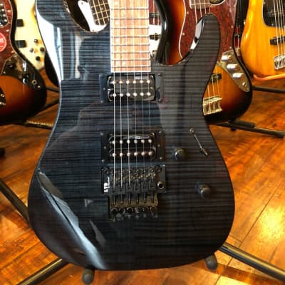 ESP LTD M-200FM Electric Guitar See-Thru Black w/ESP Hard Case image 1