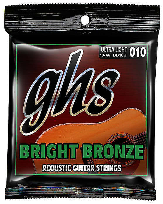 GHS Bright Bronze Acoustic Guitar Strings BB10U 10-46 ultra light image 1