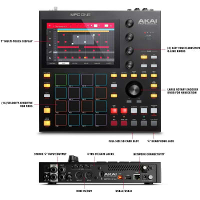 Akai MPC One Standalone Music Production Center with Sampler and Sequencer image 2