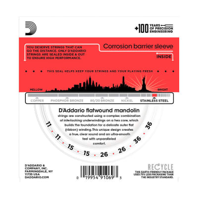 EFW74 Flat Wound Medium 11-36 D'Addario image 2