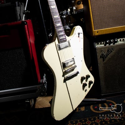 Gibson Custom Shop Murphy Lab '64 Johnny Winter Signature Firebird V 2021 - Polaris White Aged for sale