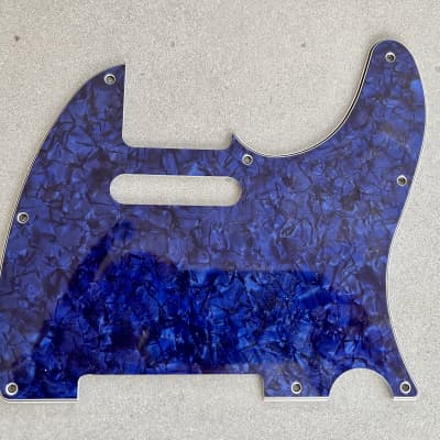 Warmoth T Style Pickguard  1998 Blue Pearl for sale