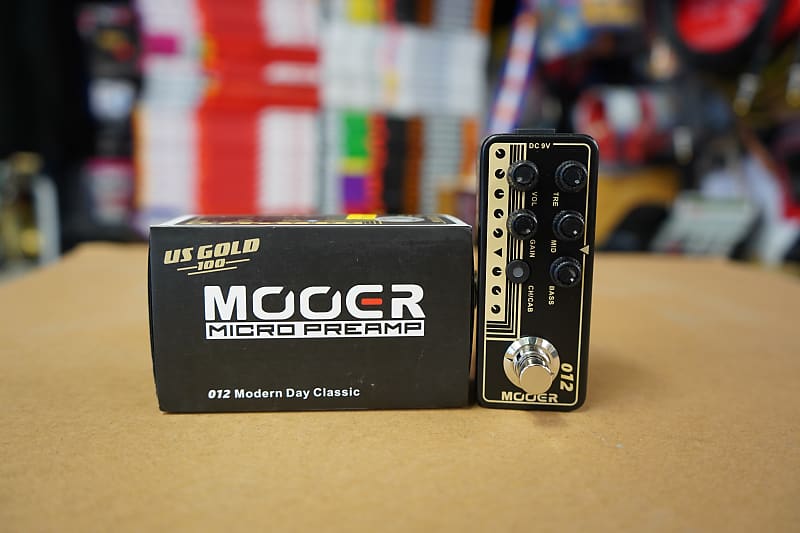 Mooer 012 - US GOLD 100 Modern Day Classic Micro Preamp Pedal image 1