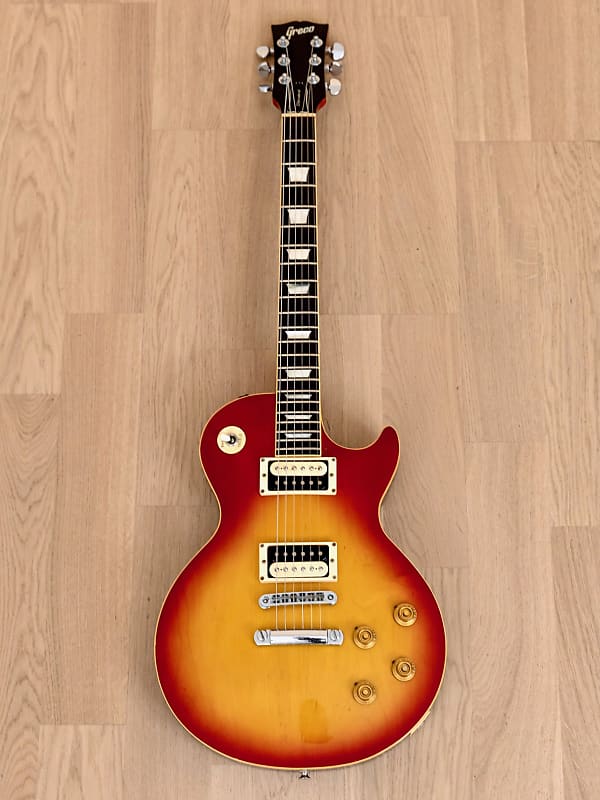 1976 Greco EG900 Vintage Electric Guitar, Cherry Sunburst w/ Maxon U-4000 &  Case, Japan Fujigen