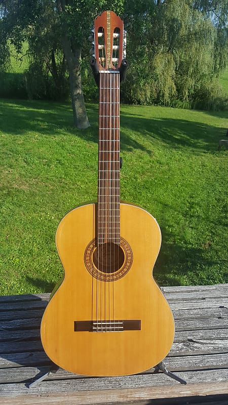 藤田不美夫 秋の林 1977 176/200 Vintage 1970s Fender Harmony F-70 Mahogany Concert Acoustic
