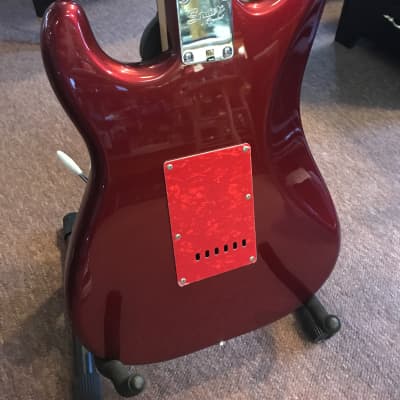 Squier Vintage Modified Strat  Red shimmer image 5