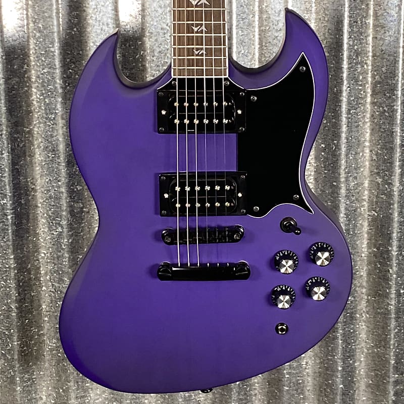 Westcreek Racer Offset Sg Purple Satin Solid Body Guitar Reverb