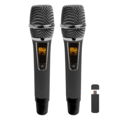 Talent TWUH2 Dual Handheld Wireless Microphones and Dual Reverb