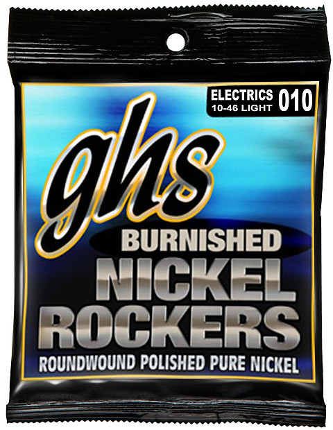 GHS BNR-L Burnished Nickel Rockers Electric Guitar Strings - Light (10-46) image 1