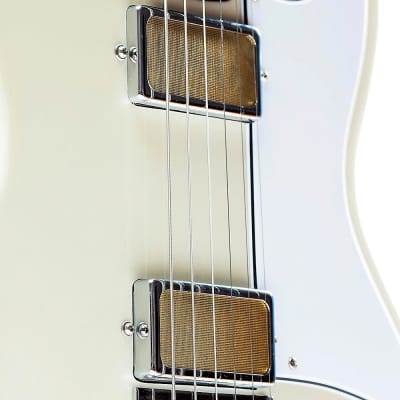 Harmony Jupiter Electric Guitar Pearl White image 7