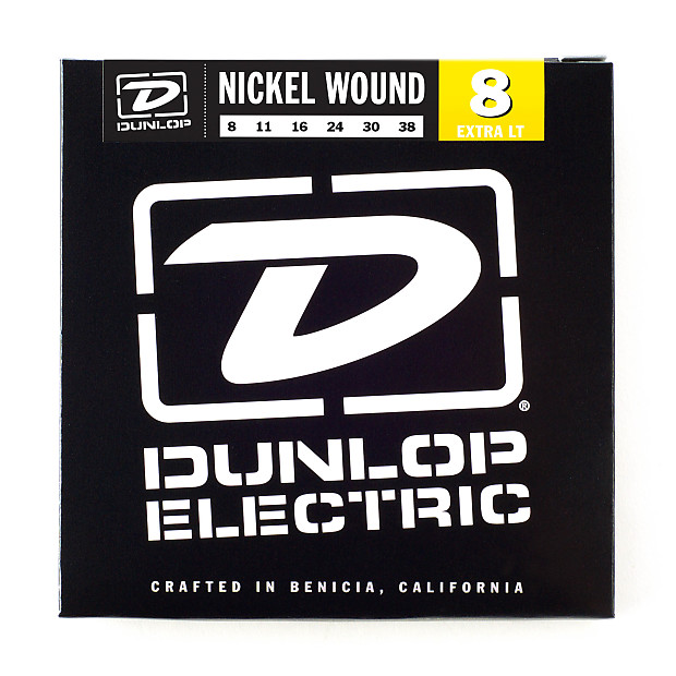 Dunlop DEN0838 Nickel-Plated Steel Electric Guitar Strings - Extra Light (8-38) image 1