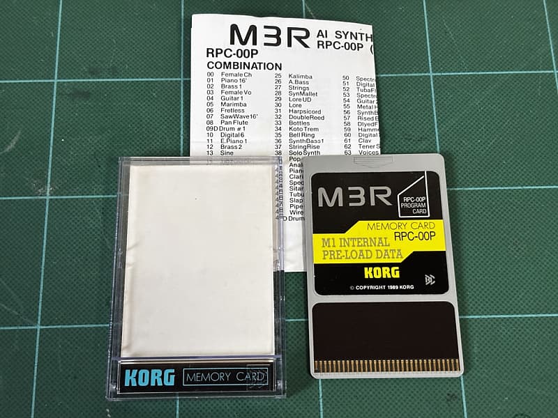 KORG M3R PROGRAM CARD M1 INTERNAL PRE-LOAD DATA RPC-00P