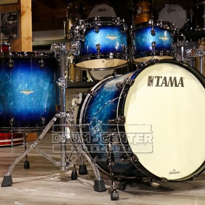 Tama Starclassic Maple 4pc Drum Set Molten Electric Blue Burst w/Black Nickel Hw image 1