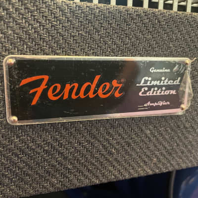 Fender Limited Edition '68 Princeton Reverb Black & Blue Combo Amplifier 2017 - black lacquered tweed image 2
