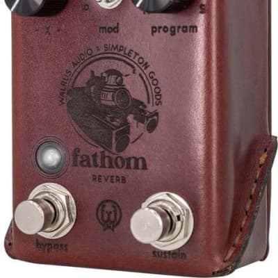 Walrus Audio Fathom Multi-Function Reverb Craftsman Series Rare Limited Edition Leather Wrapped image 2