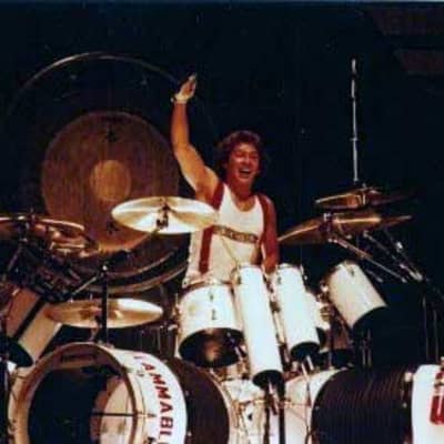 Ludwig Alex Van Halen Stage Played complete 1980 Invasion Tour Kit image 9