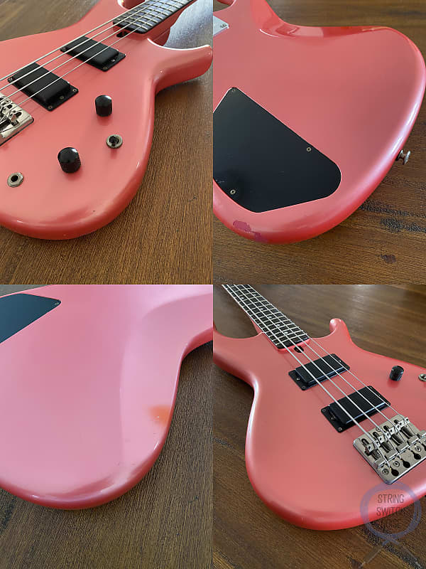 Aria Pro II Bass, RSB Series, Watermelon/Pink, 1985, Made In