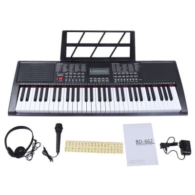 Glarry GEP-108 61-Key Portable Keyboard Set w/LCD Screen, Stand, Microphone image 4