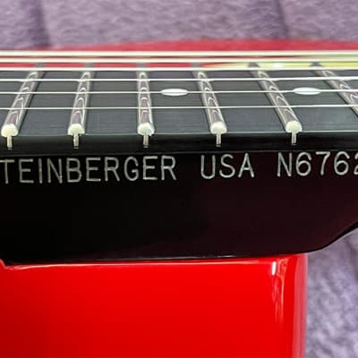Very Rare Newburgh, NY. USA-Built  RED Steinberger GM4T - Fully Restored By Jeff Babicz image 15