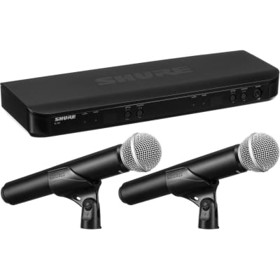 Shure BLX288/PG58 Dual-Channel Wireless Handheld Microphone System with PG58 Capsules image 2