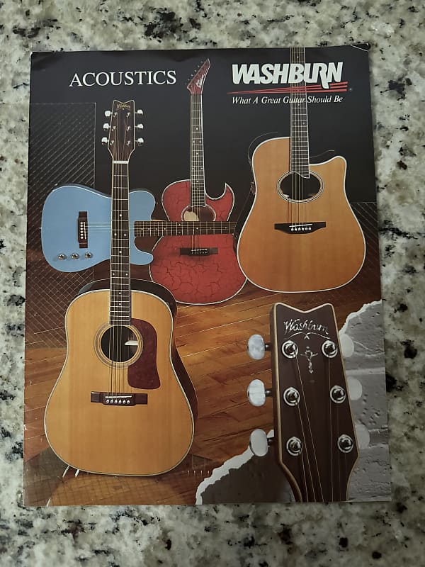 Washburn Catalog 80s DC60 D68 D61 D32 D30 D28 EA 40 50 20 30 Reverb