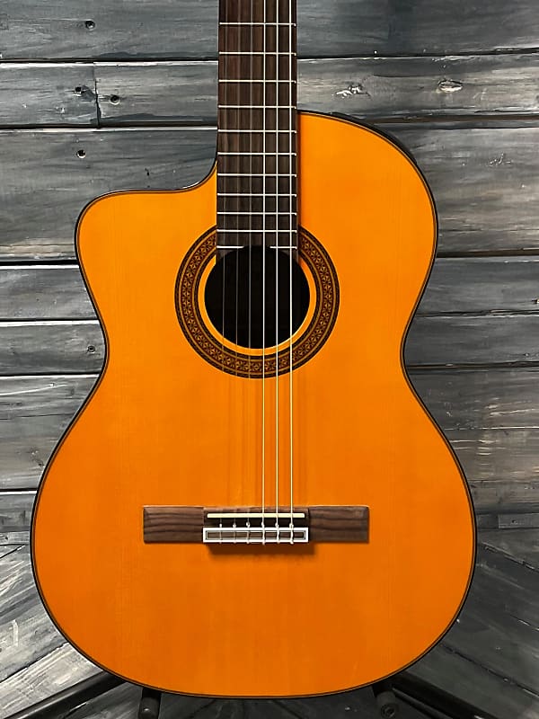 Used Takamine Left Handed GC5CE Nylon String Acoustic-Electric Guitar with Takamine Bag image 1