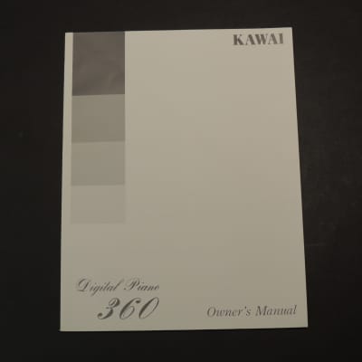 Kawai Digital Piano 360 Owner's Manual [Three Wave Music] image 1