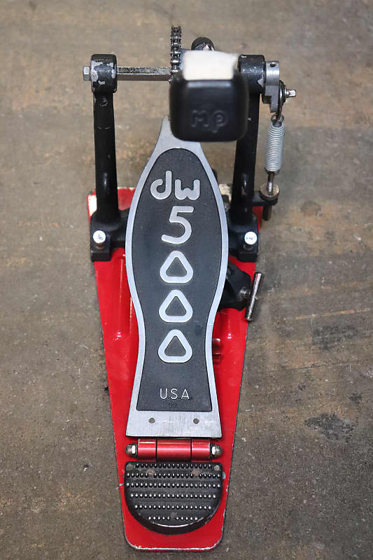 DW 5000 Single Chain Bass Drum Kick Pedal Reverb