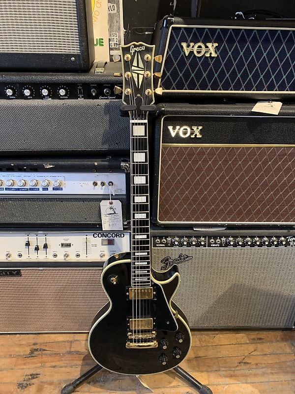 ギター Greco Les Paul Custom P-90 MOD Greco EGC Les Paul Custom (Ebony Around 1990 Made In Japan