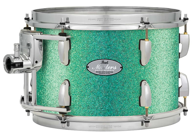 Pearl Music City Custom Masters Maple Reserve 22"x14" Bass Drum TURQUOISE GLASS MRV2214BX/C413 image 1