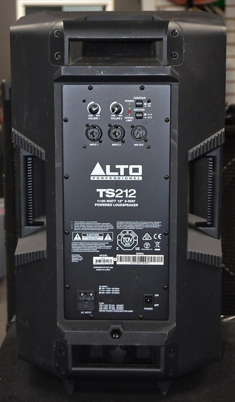 Back Alto Ts212a Ts212 Truesonic Speaker Alto Ts212 Alto Ts212s