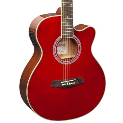 Brunswick BTK50 Electro Acoustic Cutaway - Red for sale